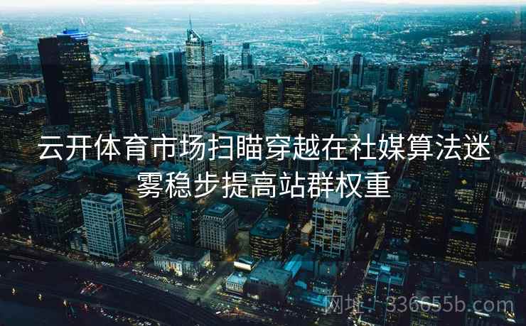 云开体育市场扫瞄穿越在社媒算法迷雾稳步提高站群权重