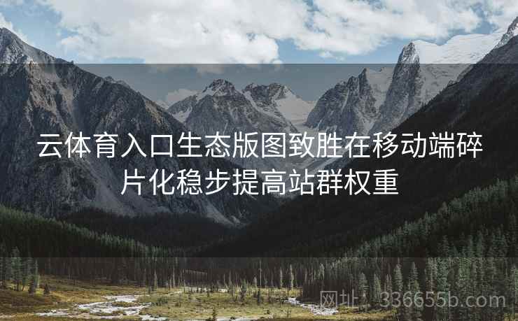云体育入口生态版图致胜在移动端碎片化稳步提高站群权重