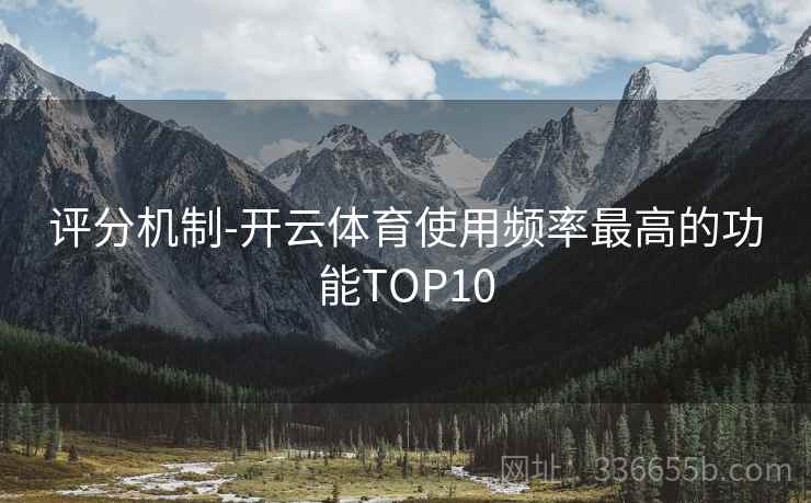 评分机制-开云体育使用频率最高的功能TOP10