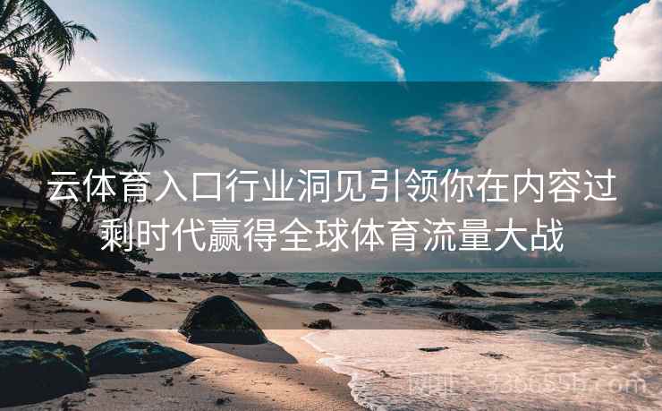 云体育入口行业洞见引领你在内容过剩时代赢得全球体育流量大战